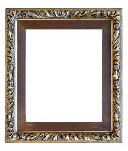 Gilded frame isolated on white background — Stock Photo, Image