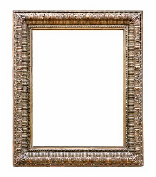 Aranyozott keretben elszigetelt fehér background — Stock Fotó