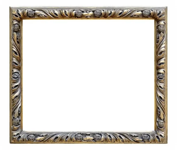 Beyaz arka plan üzerinde izole yaldızlı çerçeve