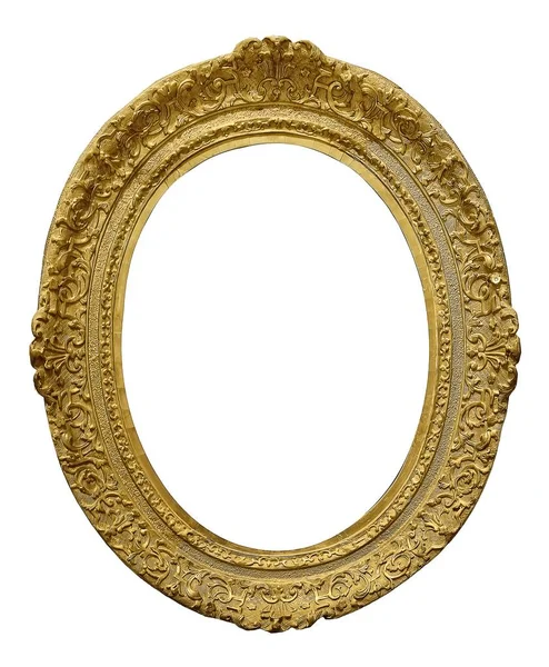 Beyaz bir arka plan üzerinde başyapıtlarından için altın çerçeve