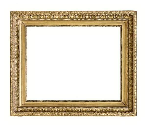 Beyaz bir arka plan üzerinde başyapıtlarından için altın çerçeve