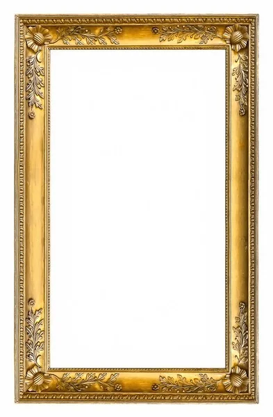Beyaz bir arka plan üzerinde başyapıtlarından için altın çerçeve