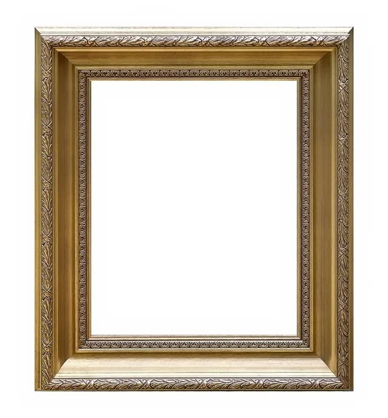 Beyaz bir arka plan üzerinde başyapıtlarından için altın çerçeve