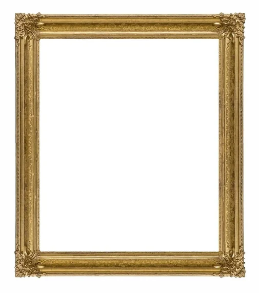 Beyaz bir arka plan üzerinde başyapıtlarından için altın çerçeve