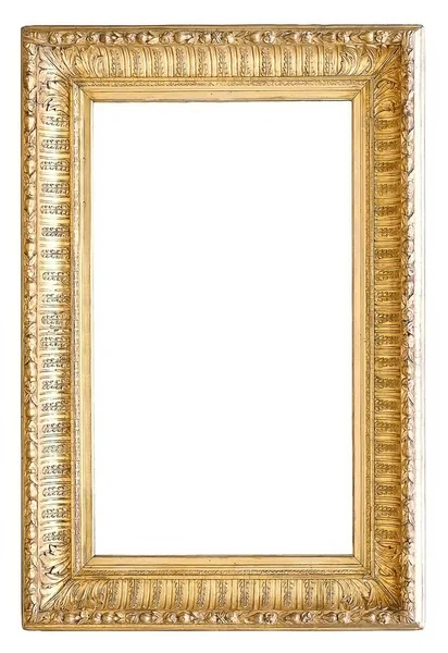 Beyaz bir arka plan üzerinde başyapıtlarından için altın çerçeve