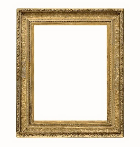 Beyaz bir arka plan üzerinde başyapıtlarından için altın çerçeve