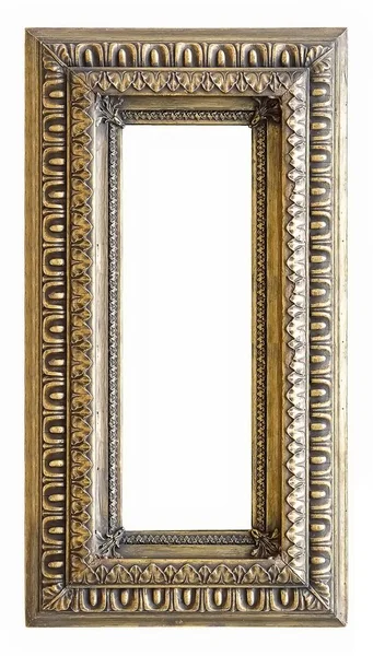 Beyaz bir arka plan üzerinde başyapıtlarından için altın çerçeve