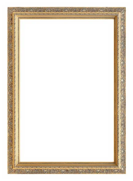Beyaz bir arka plan üzerinde başyapıtlarından için altın çerçeve
