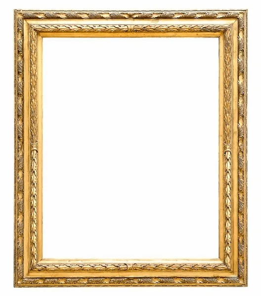 Beyaz bir arka plan üzerinde başyapıtlarından için altın çerçeve
