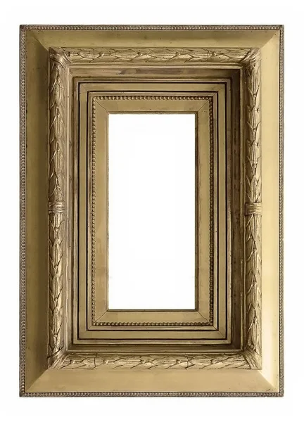 Vintage Detailed Gold Empty Picure Frame — Stock Photo © tobkatrina