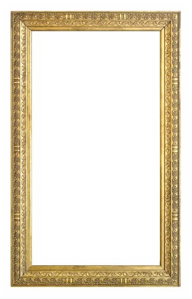 Beyaz bir arka plan üzerinde başyapıtlarından için altın çerçeve