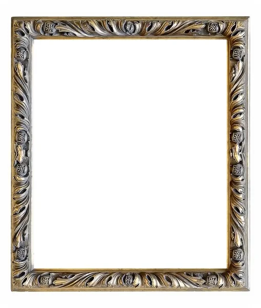 Beyaz bir arka plan üzerinde başyapıtlarından için altın çerçeve
