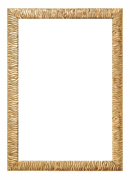 Guld ram för mästerverk på en vit bakgrund — Stockfoto