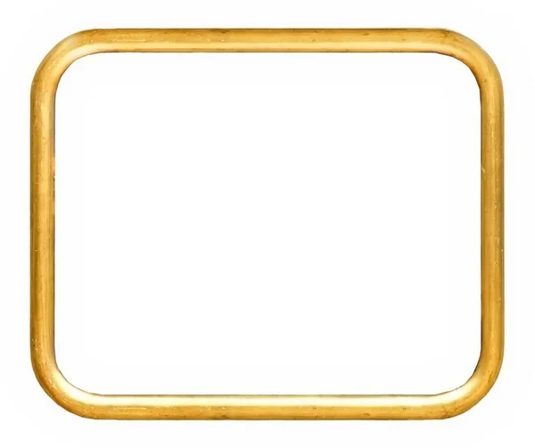 Gouden frame voor meesterwerken op een witte achtergrond — Stockfoto
