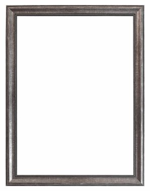 Beyaz bir arka plan üzerinde başyapıtlarından için gümüş çerçeve