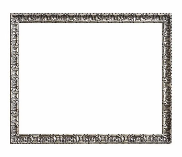 Beyaz bir arka plan üzerinde başyapıtlarından için gümüş çerçeve