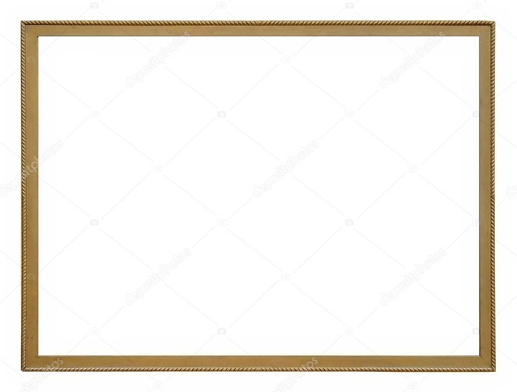 Silver frame for masterpieces on a white background