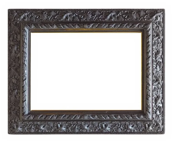 Beyaz bir arka plan üzerinde başyapıtlarından için ahşap çerçeve