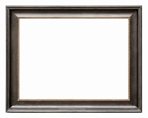 Wooden frame for masterpieces on a white background — Stock Photo, Image