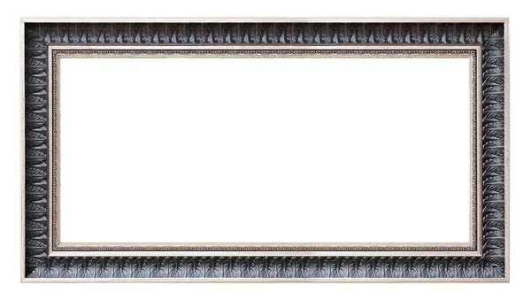 Wooden frame for masterpieces on a white background — Stock Photo, Image