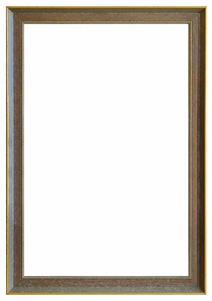 Houten frame voor meesterwerken op een witte achtergrond — Stockfoto