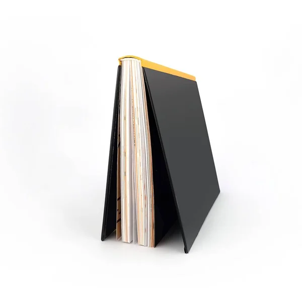 Open book on white background — Stock Photo, Image