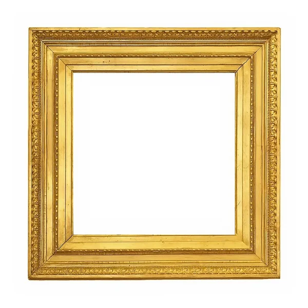 Golden frame for paintings, mirrors or photos — Stock Photo, Image