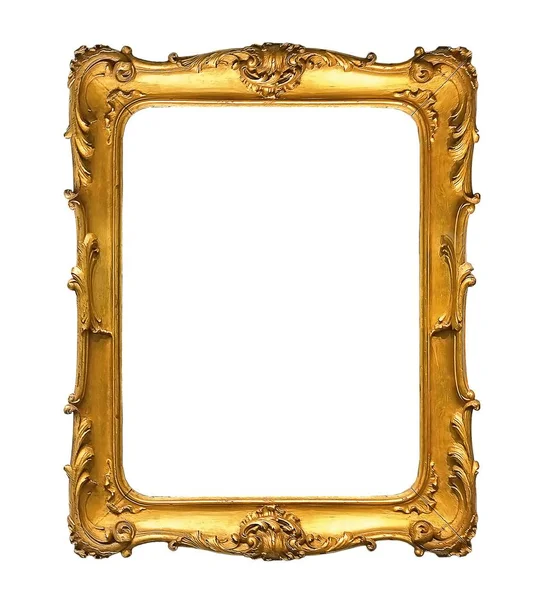 Gouden frame voor schilderijen, spiegels of foto 's — Stockfoto