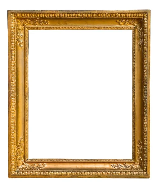 Gyllene ram för tavlor, speglar eller foton — Stockfoto