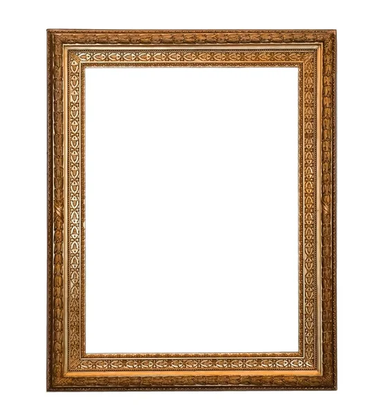 Golden frame for paintings, mirrors or photos — Stock Photo, Image
