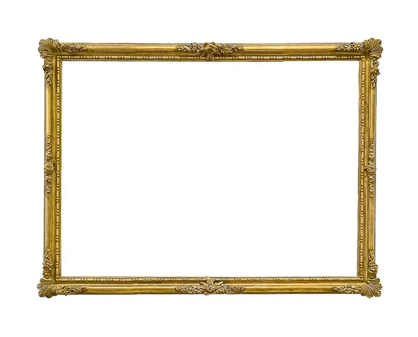 Gouden frame voor schilderijen, spiegels of foto 's — Stockfoto