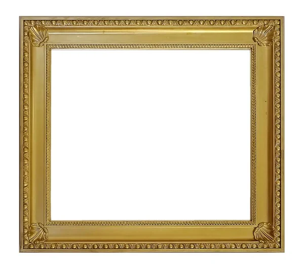 Gouden frame voor schilderijen, spiegels of foto 's — Stockfoto