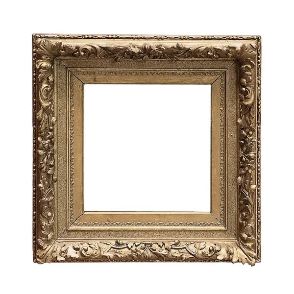 Golden frame for paintings, mirrors or photos — Stock Photo, Image