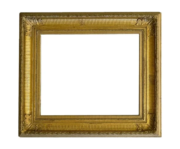 Gouden frame voor schilderijen, spiegels of foto 's — Stockfoto