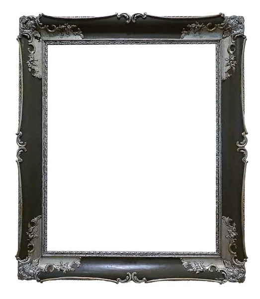 Zilveren frame voor schilderijen, spiegels of foto 's — Stockfoto
