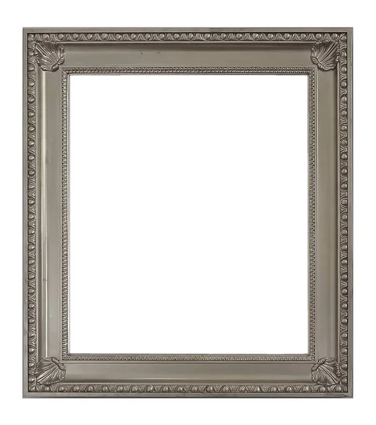 Zilveren frame voor schilderijen, spiegels of foto 's — Stockfoto