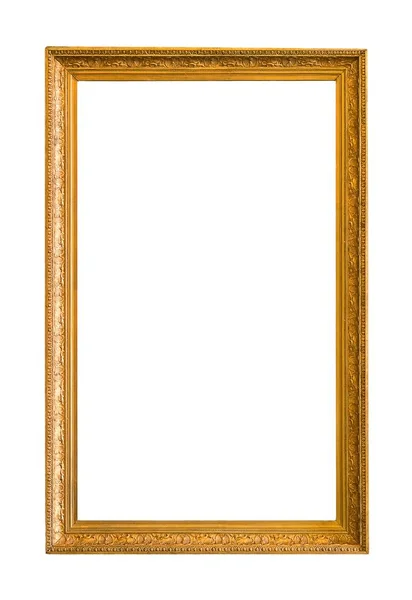 Golden frame for paintings, mirrors or photos — Stock Photo, Image