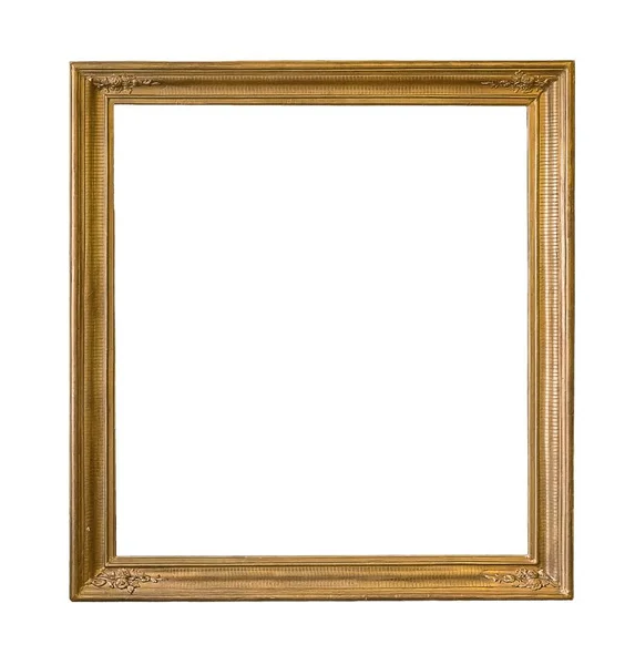 Gilded frame isolated on white background — Stock Photo, Image