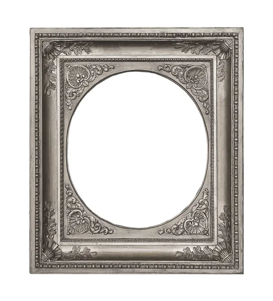 Zilveren frame voor schilderijen, spiegels of foto 's — Stockfoto