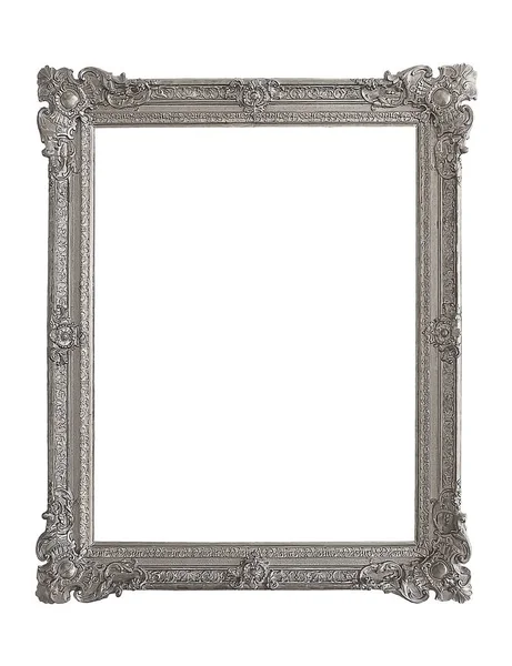 Silberrahmen für Gemälde, Spiegel oder Fotos — Stockfoto