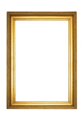 Bir resim için yaldızlı ahşap çerçeve