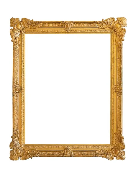 Bir resim için yaldızlı ahşap çerçeve