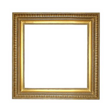 Bir resim için yaldızlı ahşap çerçeve