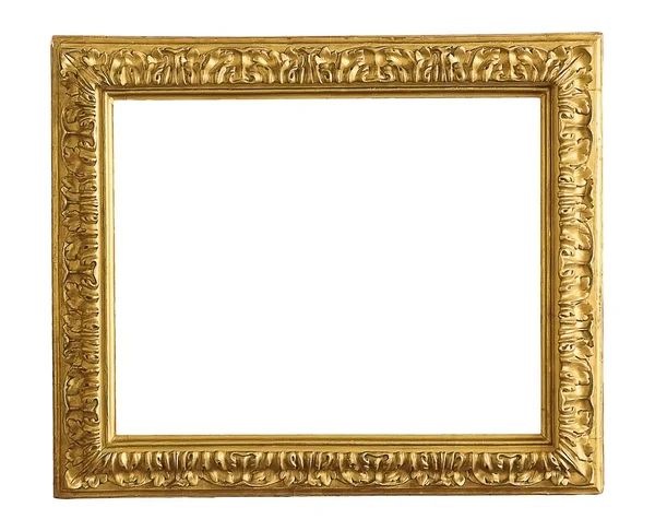 Vergulde houten frame voor een foto — Stockfoto