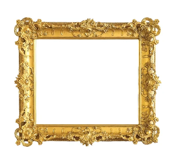 Bir resim için yaldızlı ahşap çerçeve