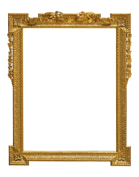 Bir resim için yaldızlı ahşap çerçeve