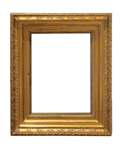 Gilded wooden frame for a picture — Stock Photo, Image