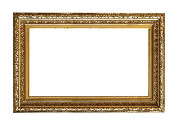Moldura de madeira dourada para uma imagem — Fotografia de Stock