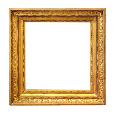 Bir resim için yaldızlı ahşap çerçeve