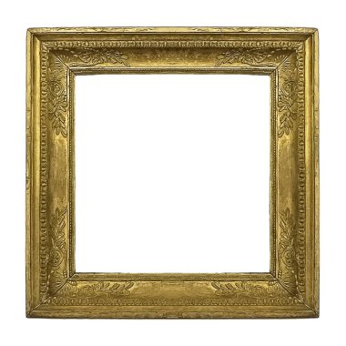 Bir resim için yaldızlı ahşap çerçeve